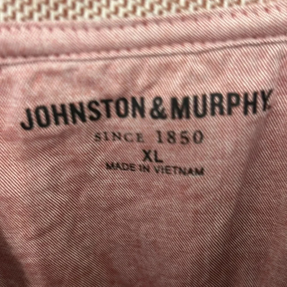 Johnston and Murphy quarter zip pullover size XL maroon red long sleeve pullover